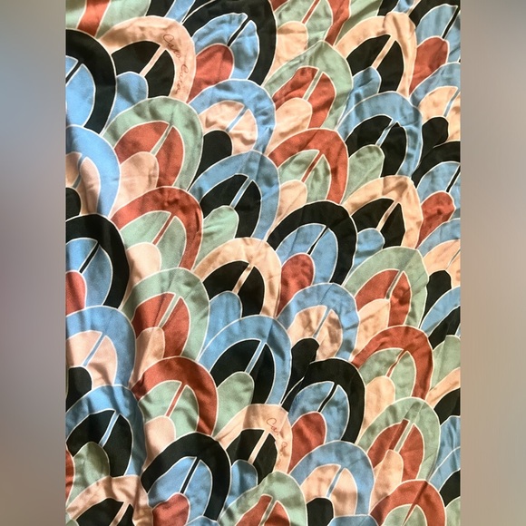 Cara cara dress xs mod vtg 70s 60s retro hippie fringe maxi tassle geometric fun - Picture 5 of 10